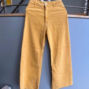Zara Marine Straight Wide Leg Pants